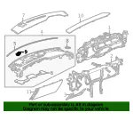 Defroster Grille - GM (85620321) - view 14