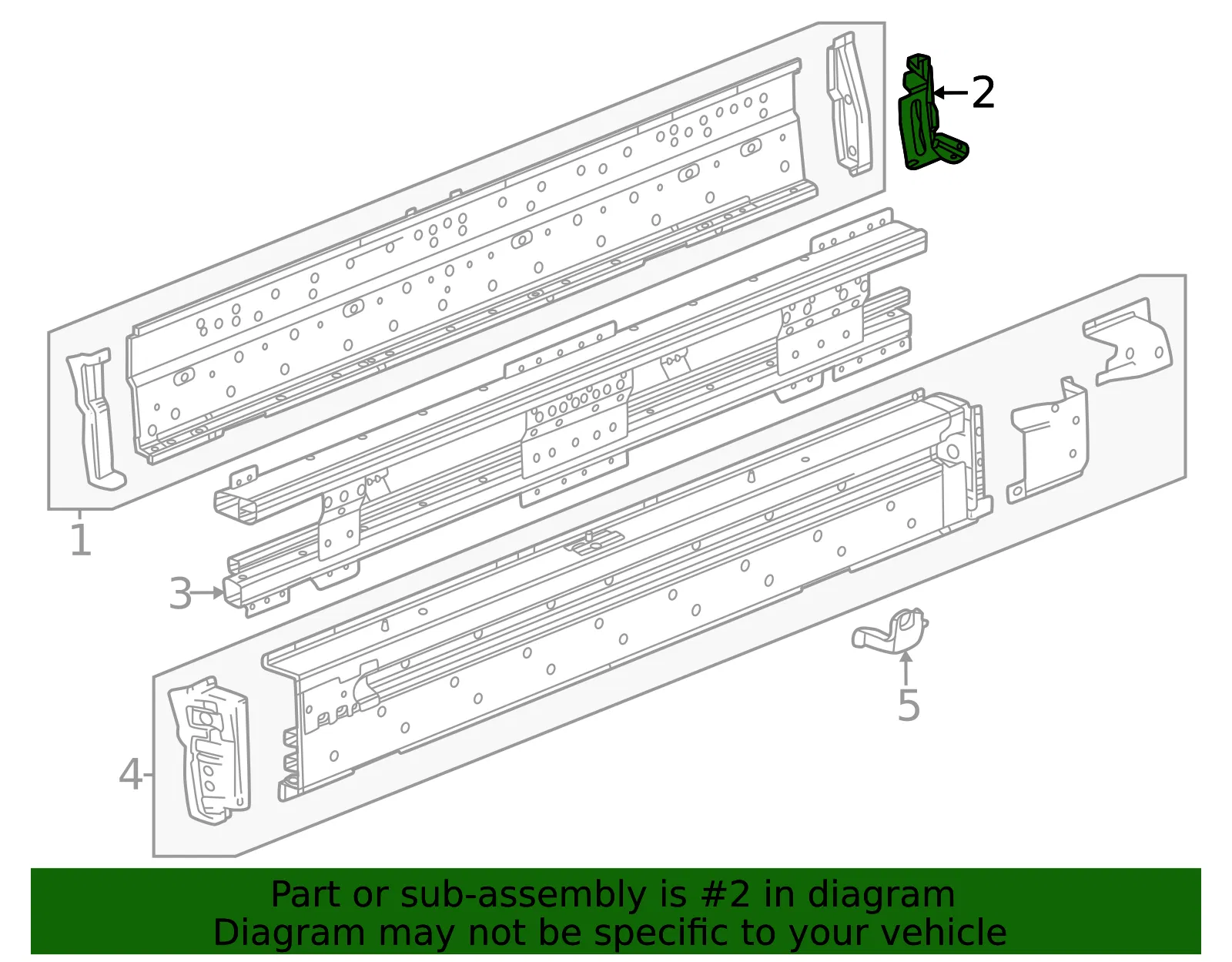 Rocker Panel Assembly Bracket - GM (85625815) - view 3