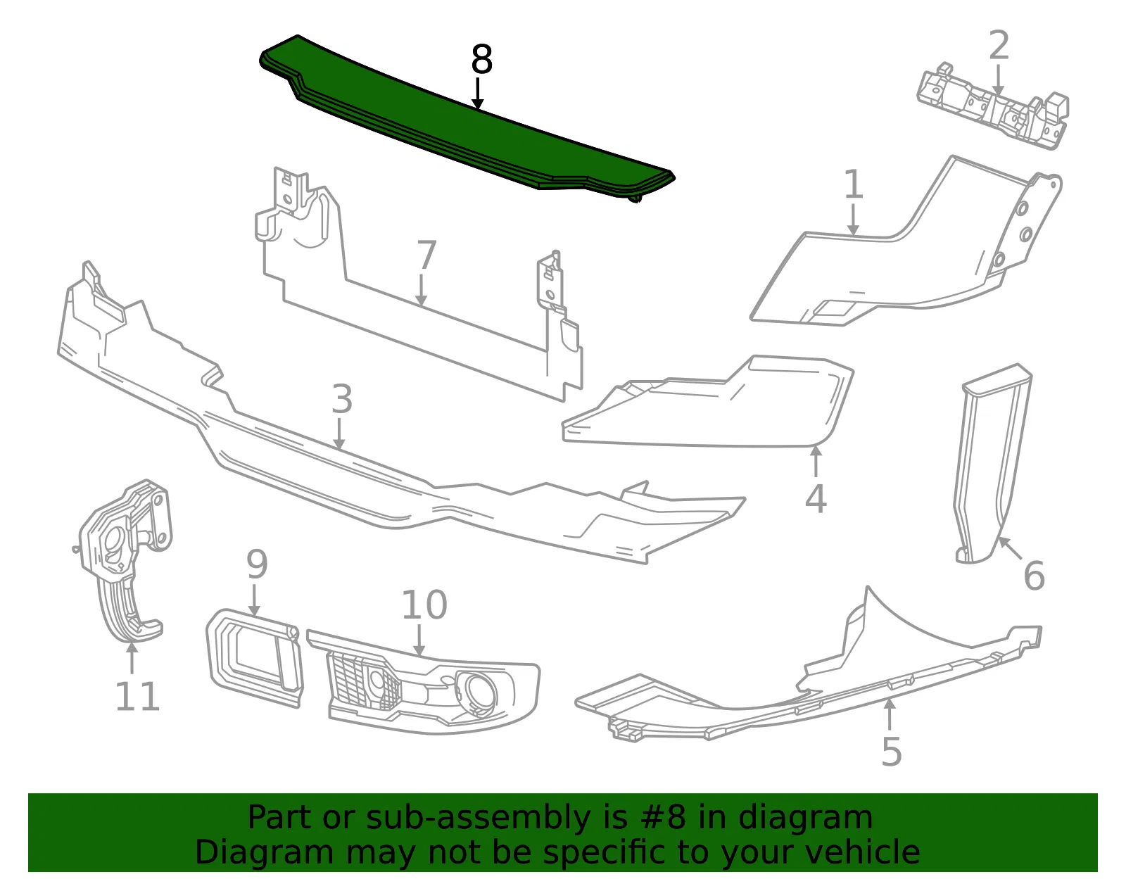 Upper Deflector - GM (85625999) - view 3