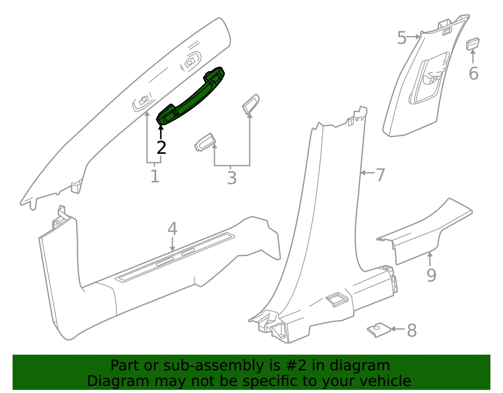 Grip Handle - GM (85636452) - view 3
