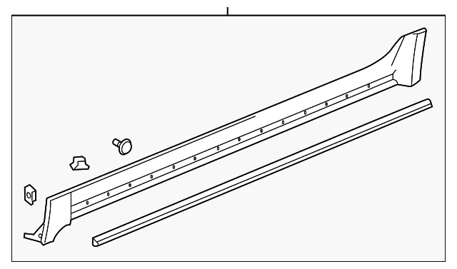 Driver Side Rocker Panel Molding - GM (85642231) - view 3