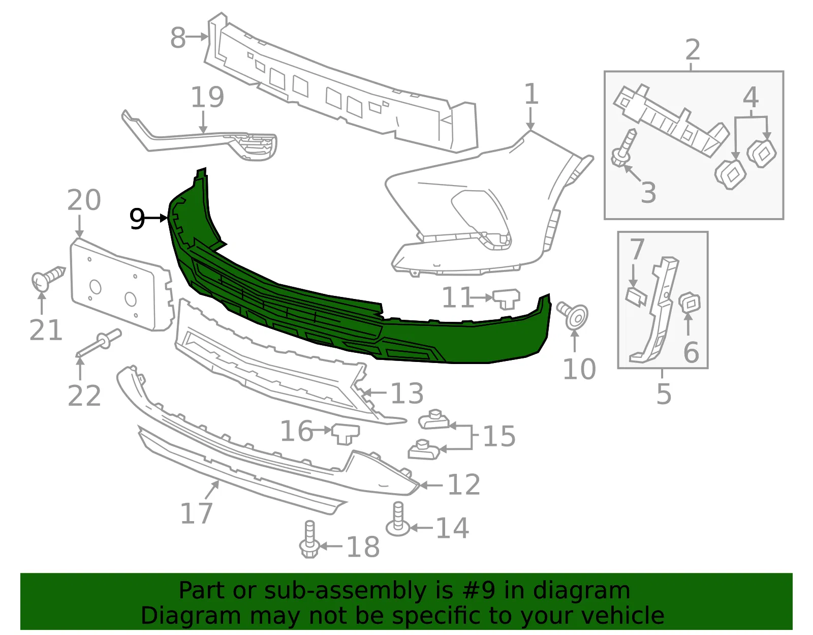 Bumper Cover - GM (85642886) - view 2