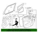Door Water Deflector - GM (85643457) - view 7