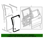 Door Weather-Strip - GM (85646791) - view 7