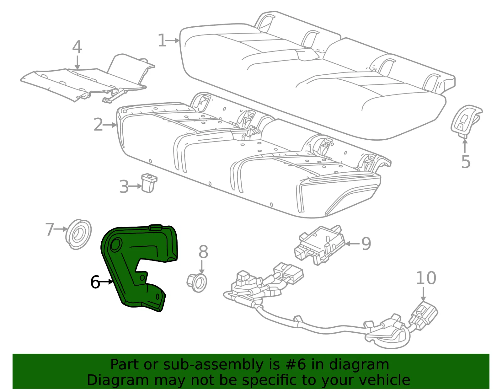 Seat Hinge - GM (85655448) - view 3