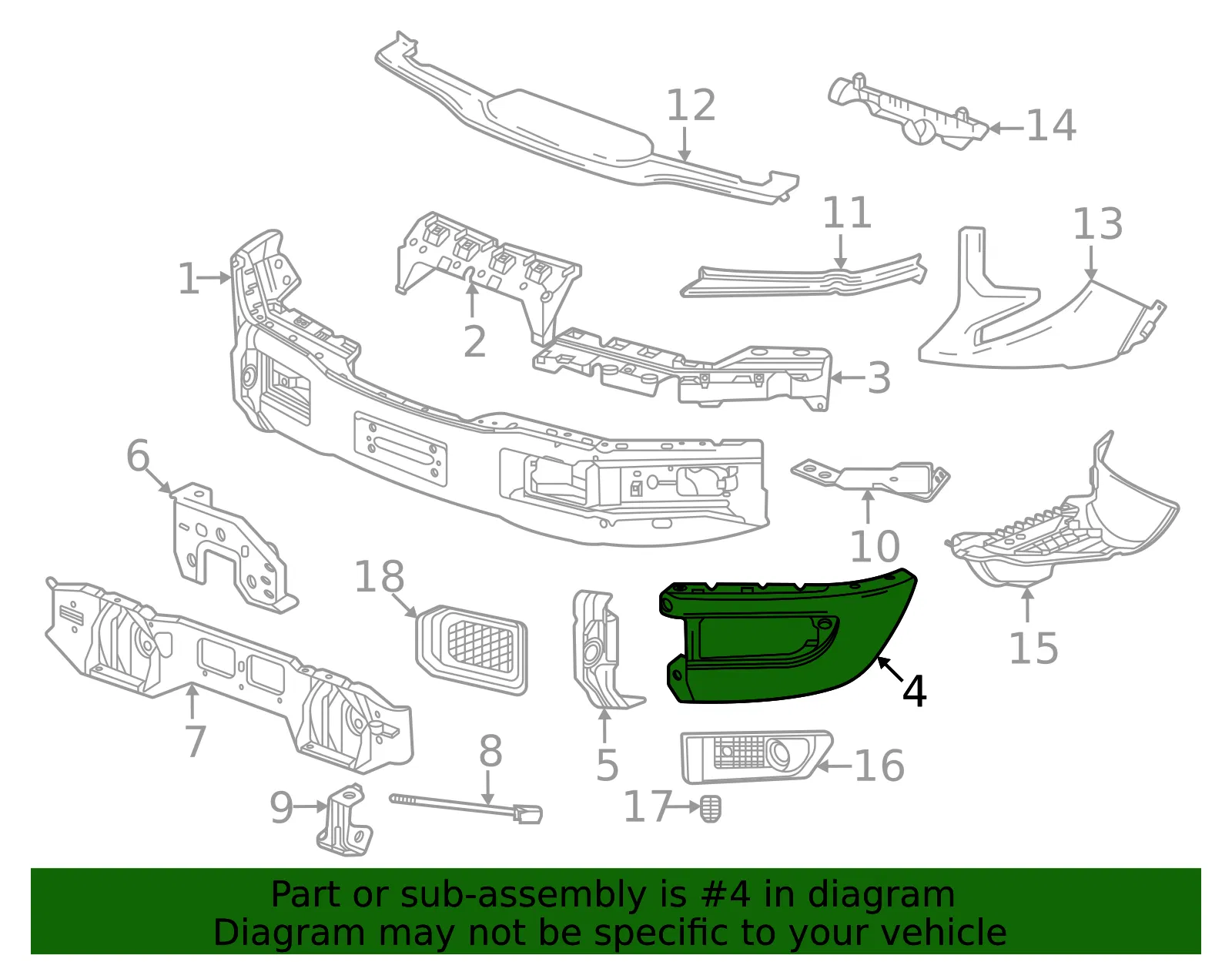 Outer Molding - GM (85660650) - view 3
