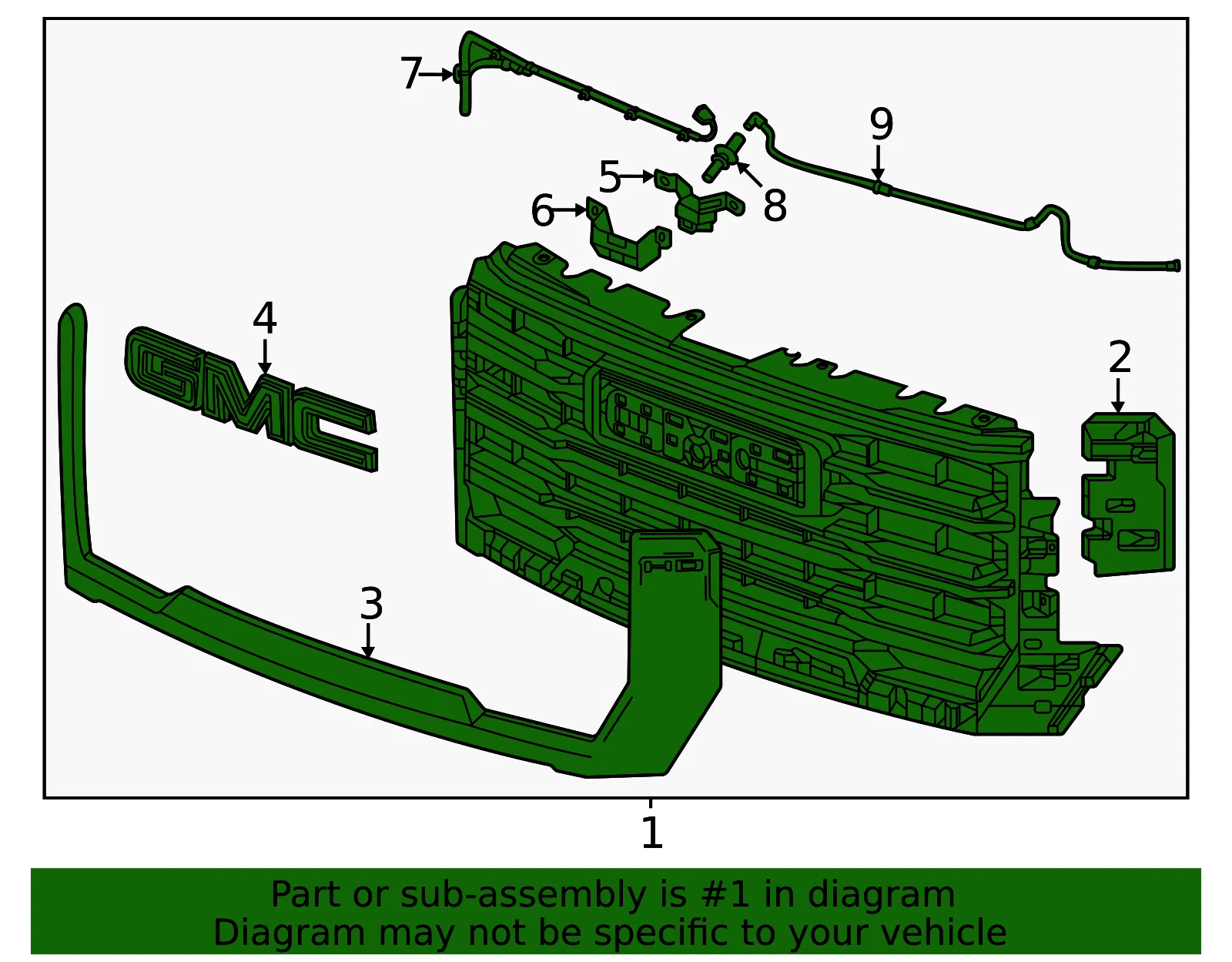 Grille - GM (85666073) - view 3