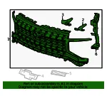 Grille Assembly - GM (85666394) - view 4