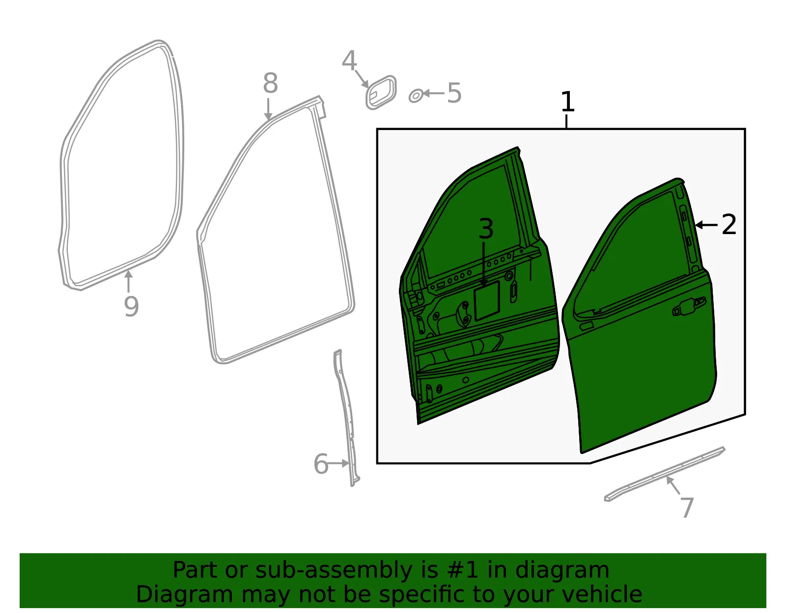 Door Shell - GM (85669254) - view 2