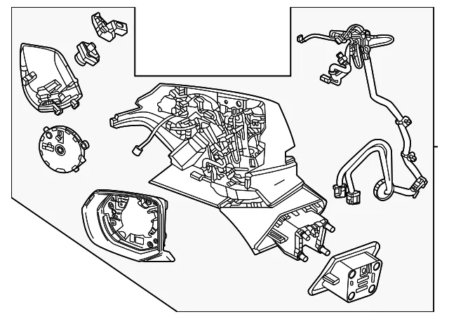 Mirror Assembly - GM (85683752) - view 2