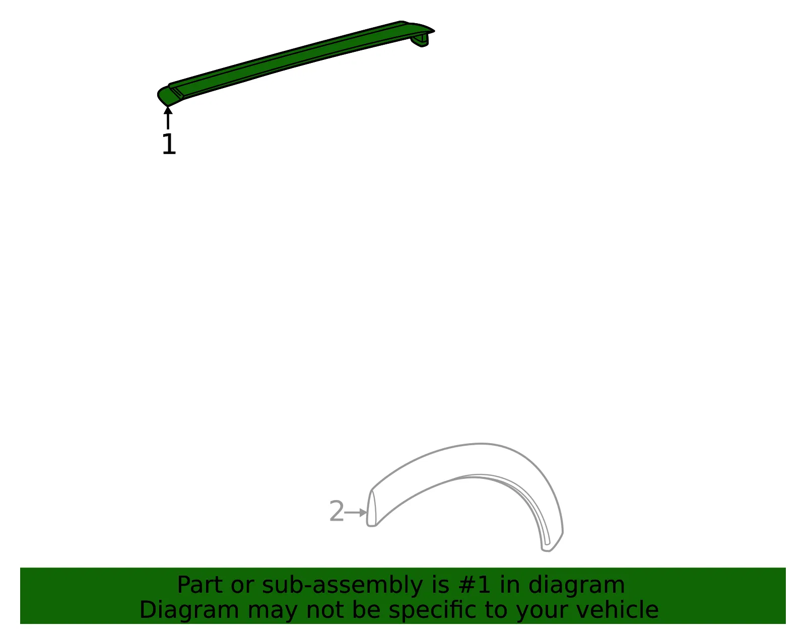 Upper Molding - GM (85685758) - view 3