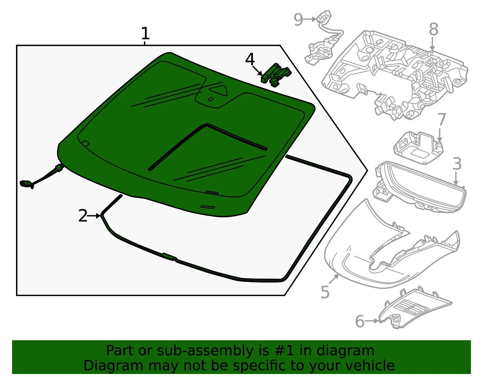 Windshield - GM (85692935) - view 2