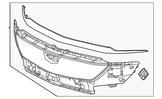 Upper Grille - GM (85704779) - view 2