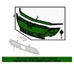 Upper Grille - GM (85704779) - view 7