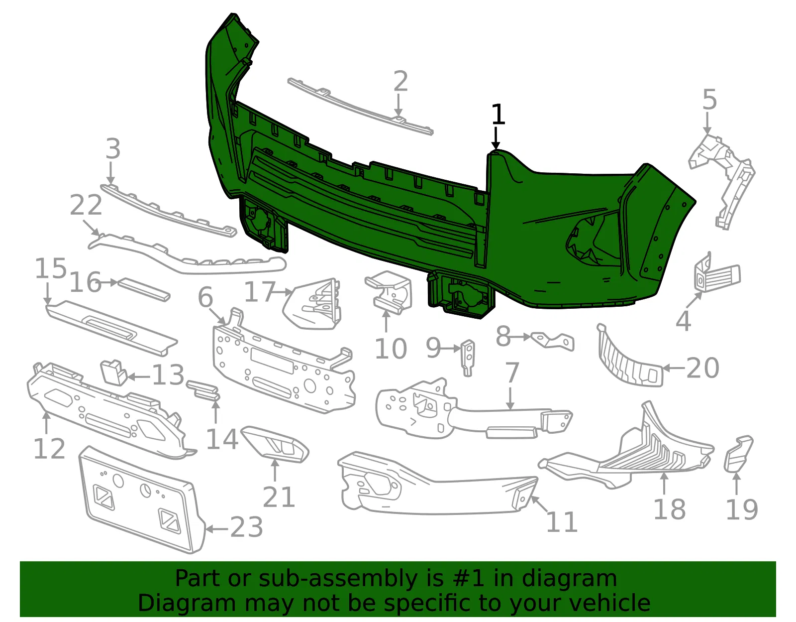 Bumper Cover - GM (85707906) - view 2