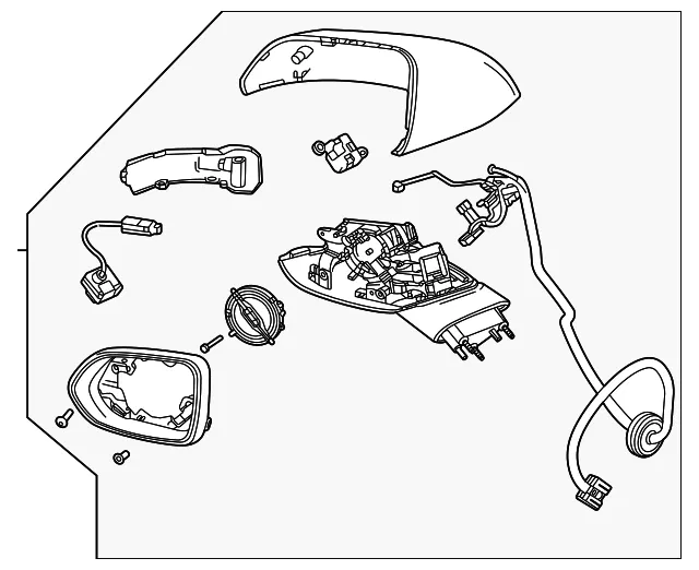 Mirror Assembly - GM (85728280) - view 2