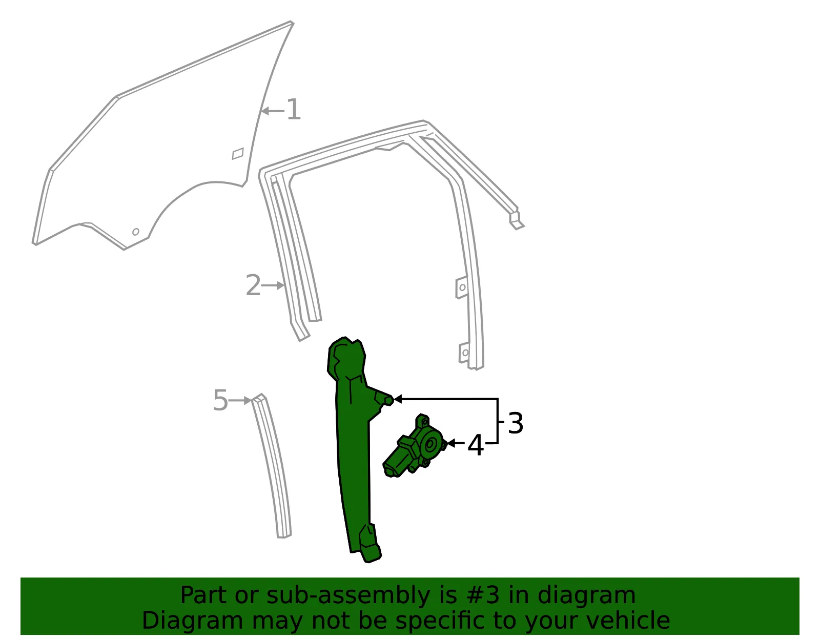 Window Regulator - GM (85736261) - view 3