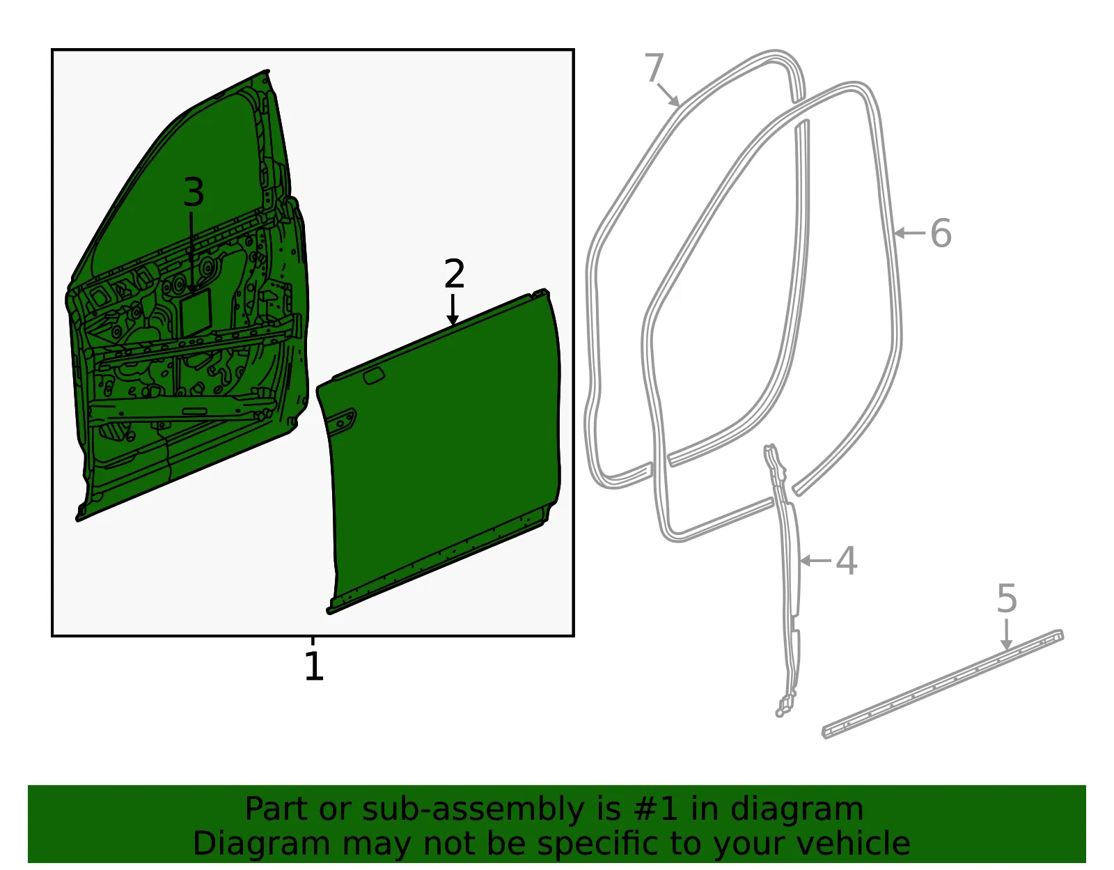 Door Shell - GM (85746563) - view 2