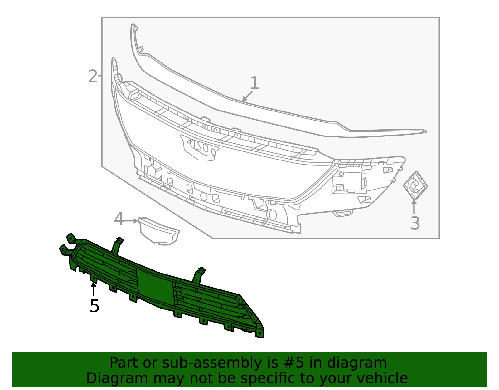 Lower Grille - GM (85750076) - view 3