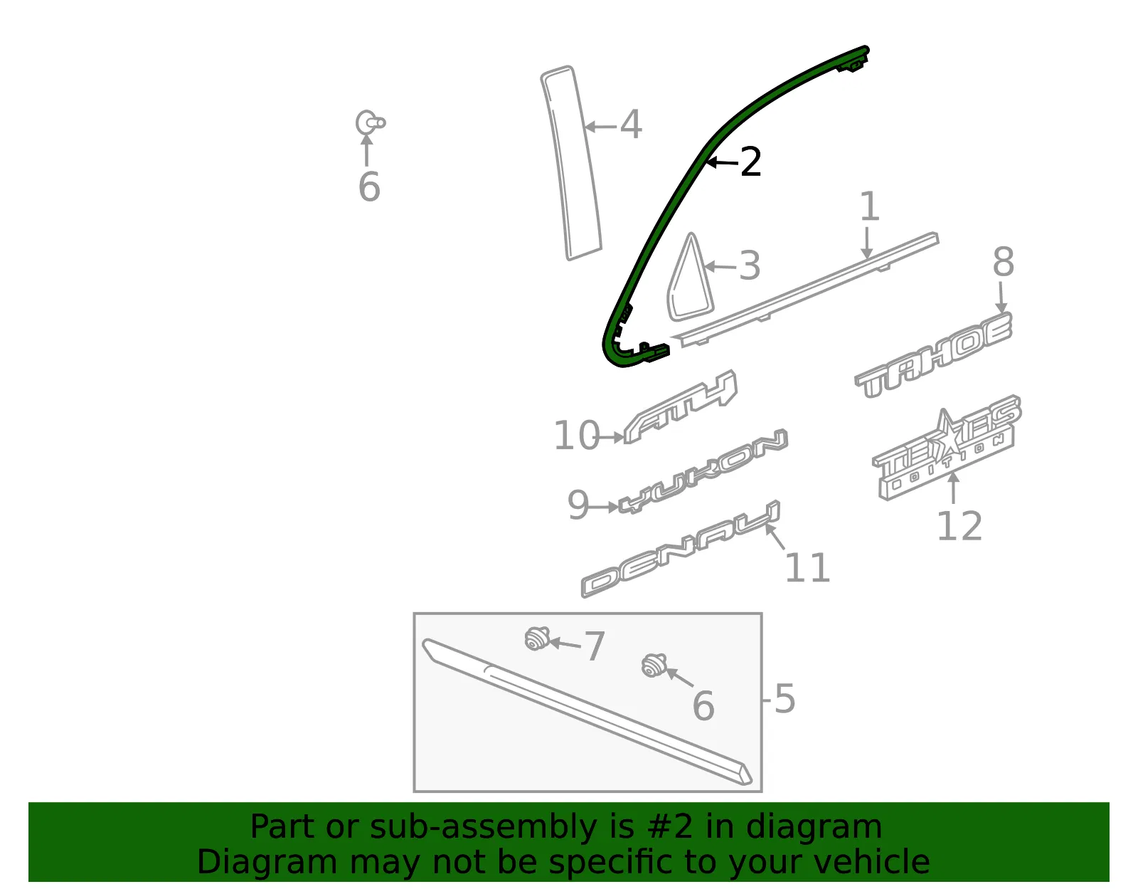 Molding - GM (85751520) - view 3