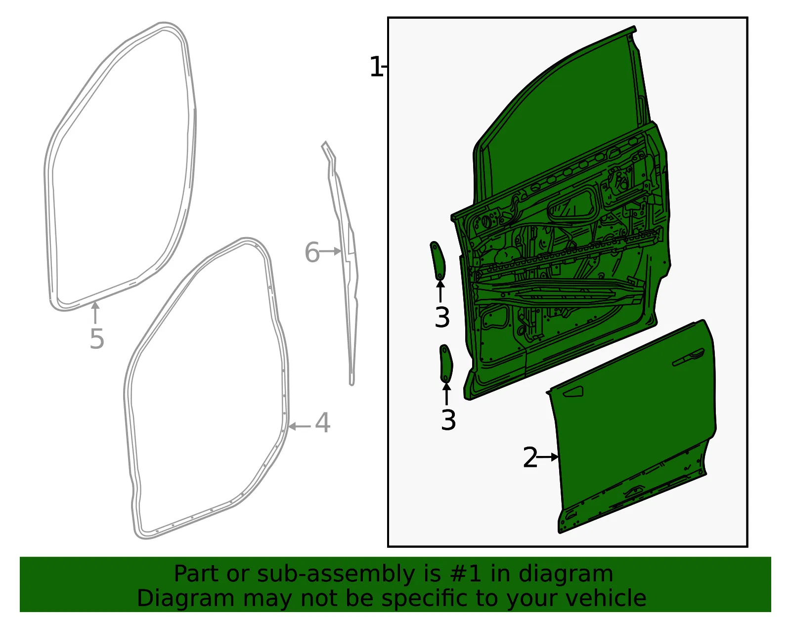 Door Shell - GM (85754038) - view 3