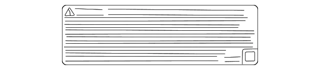 Warning Label - GM (85758528) - view 2