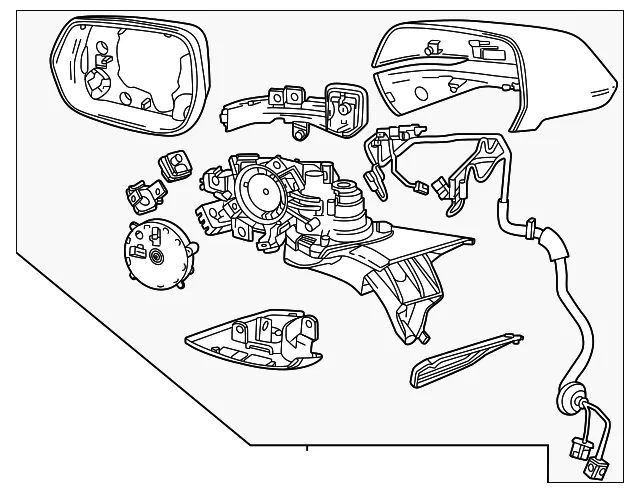 Mirror Assembly - GM (85760362)