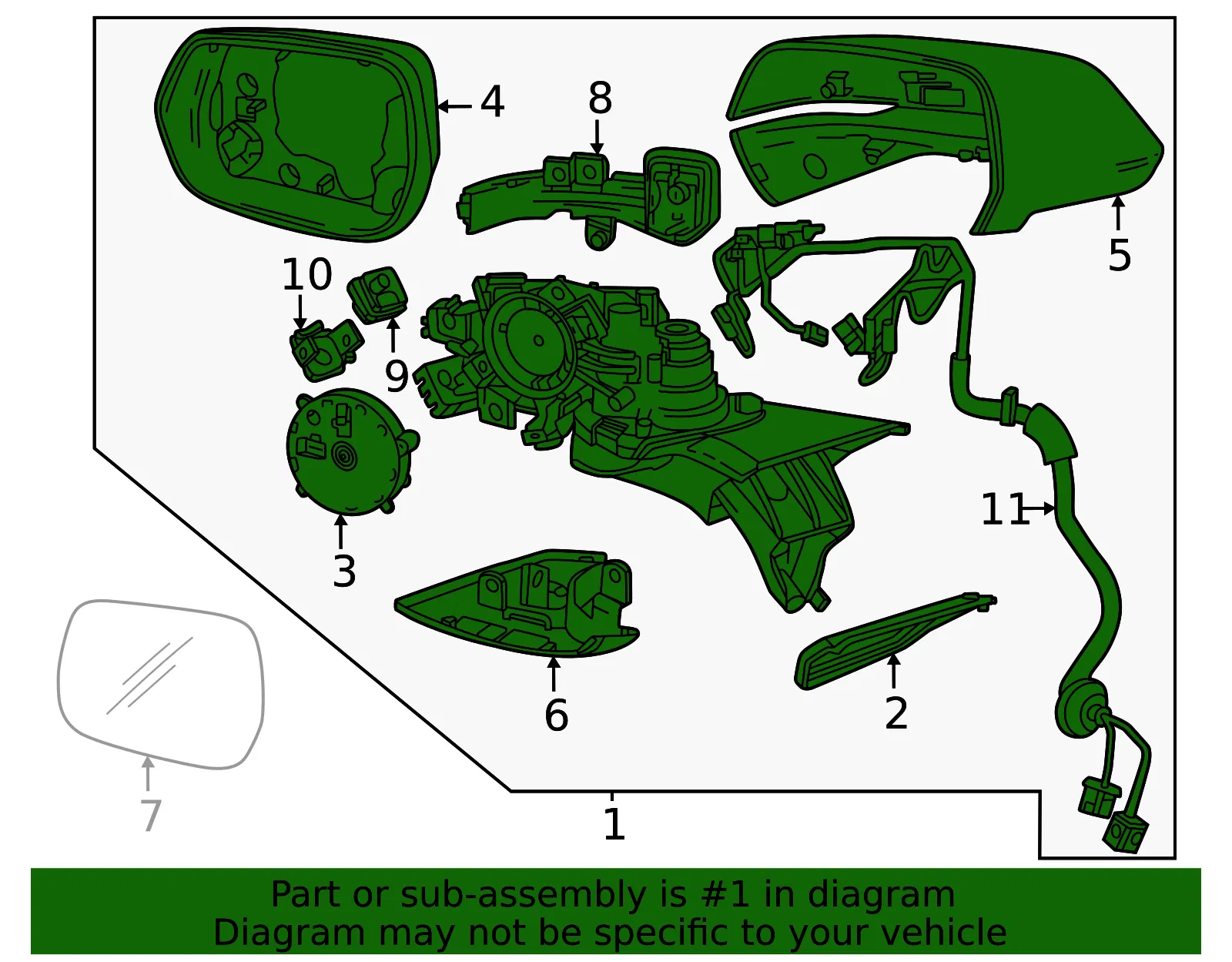 Mirror Assembly - GM (85760362) - view 2