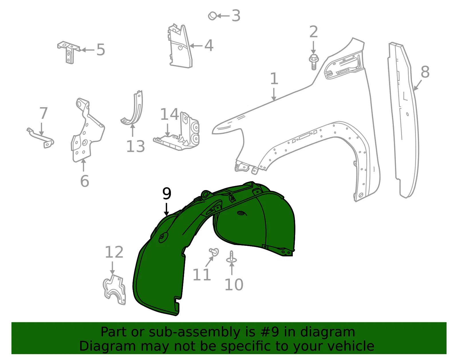 Fender Liner - GM (85766967) - view 3