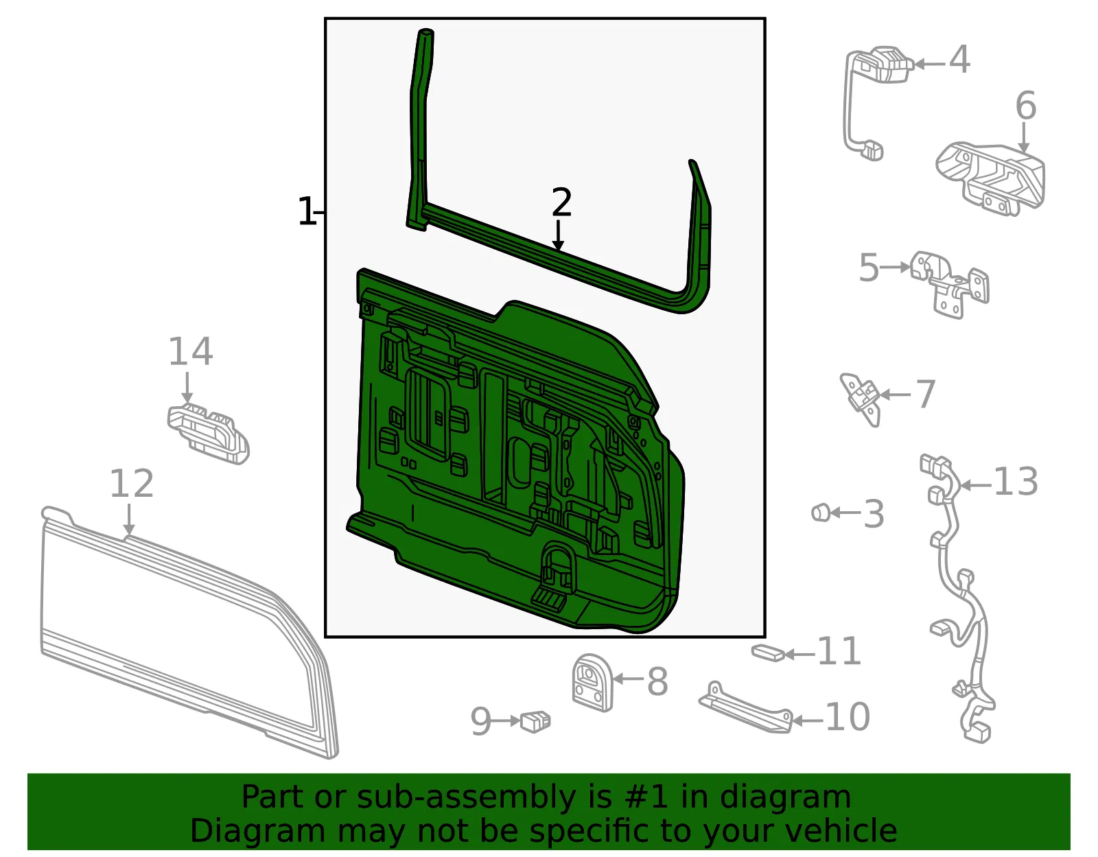 Door - GM (85774013) - view 2