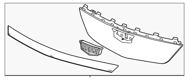Upper Grille - GM (85774036) - view 2