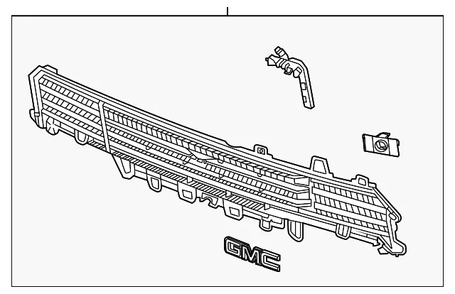 Grille Assembly - GM (85787586) - view 2