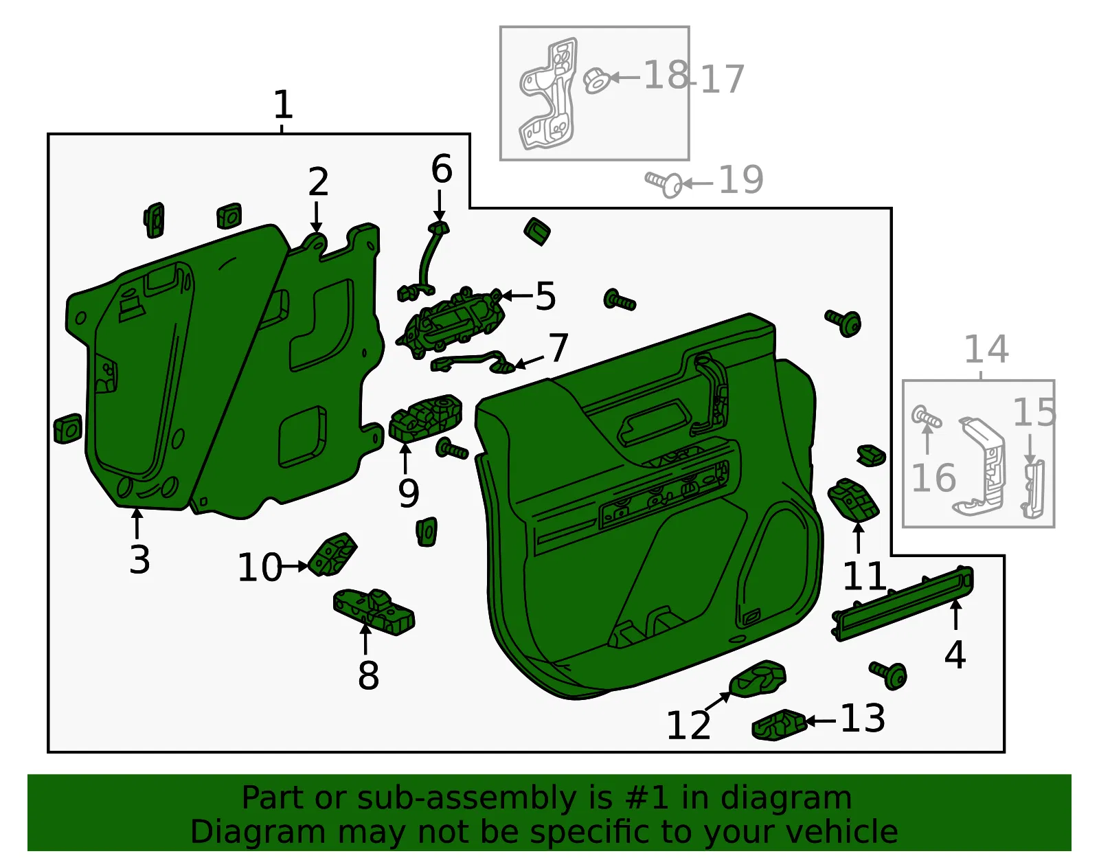 Door Trim Panel - GM (85800313) - view 2