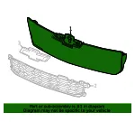 Upper Grille - GM (85802037) - view 4