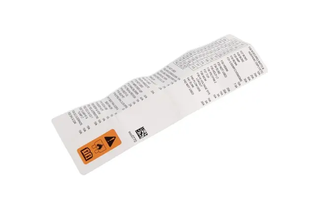 Front Label - GM (85820770)