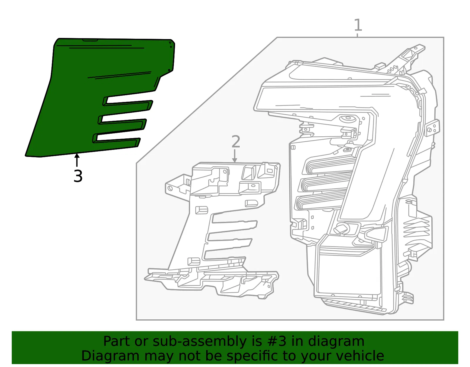 Molding - GM (85821821) - view 3
