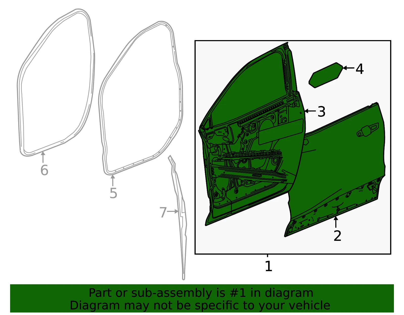 Door Shell - GM (85825747) - view 2