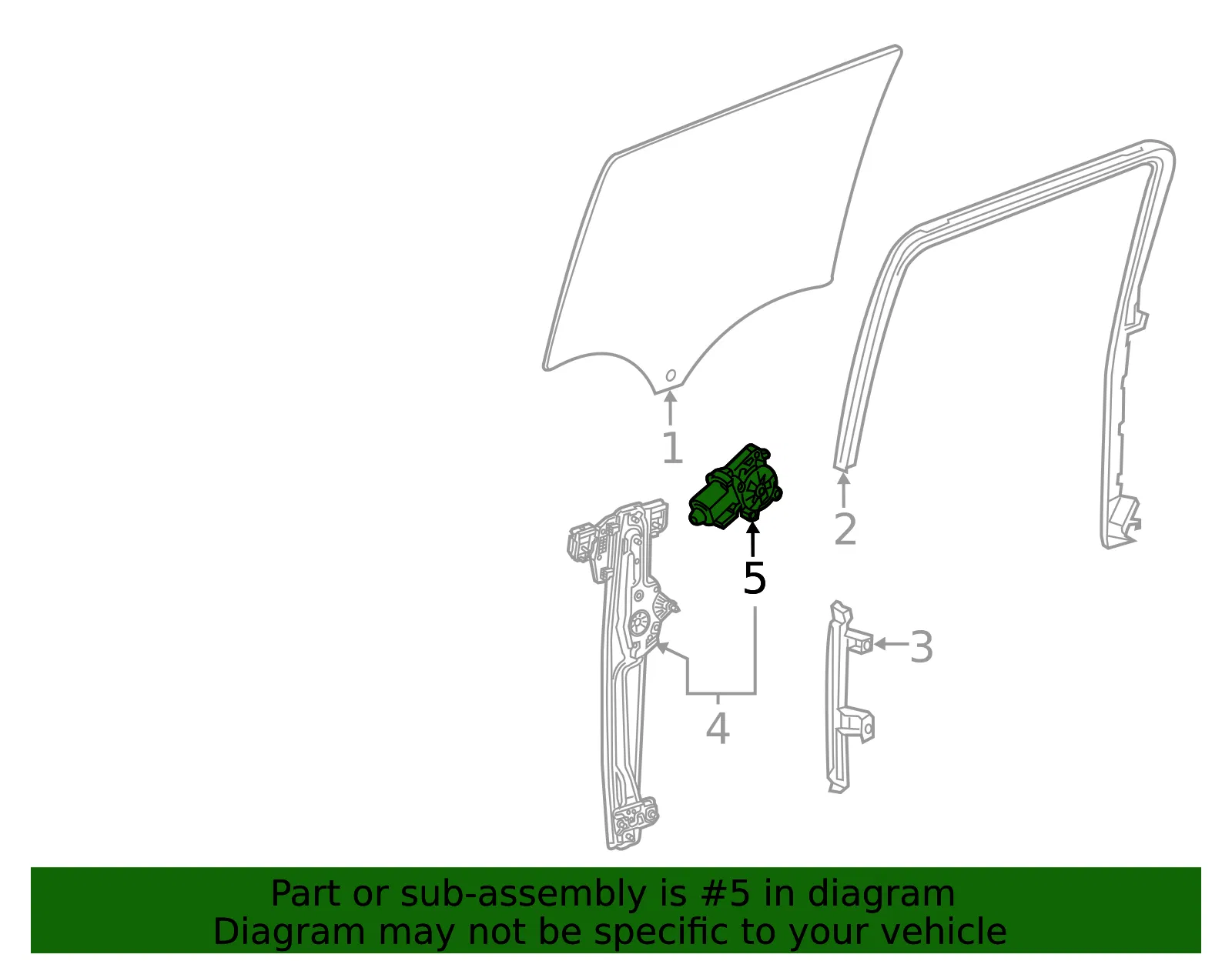 Window Motor - GM (85834948) - view 6