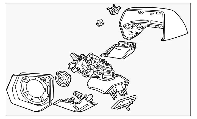 Mirror Assembly - GM (85840924) - view 4