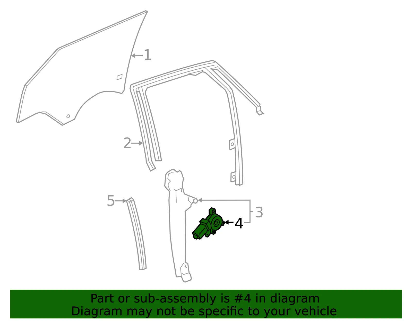 Window Motor - GM (85850411) - view 2