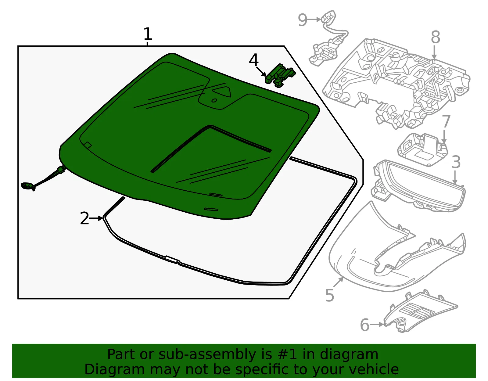 Windshield - GM (86278090) - view 2