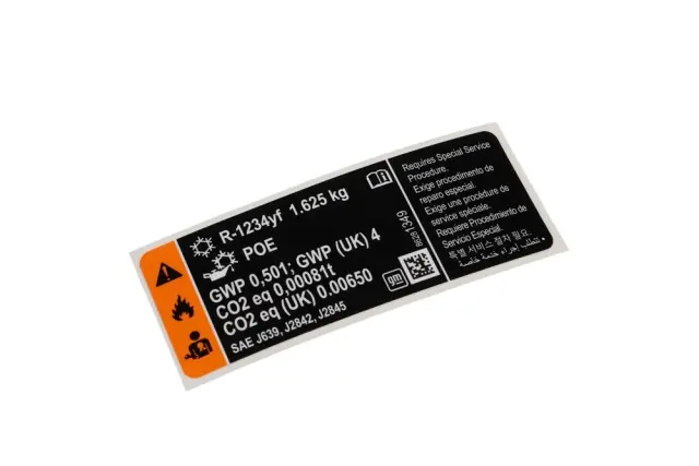 Label - GM (86281349) - view 5
