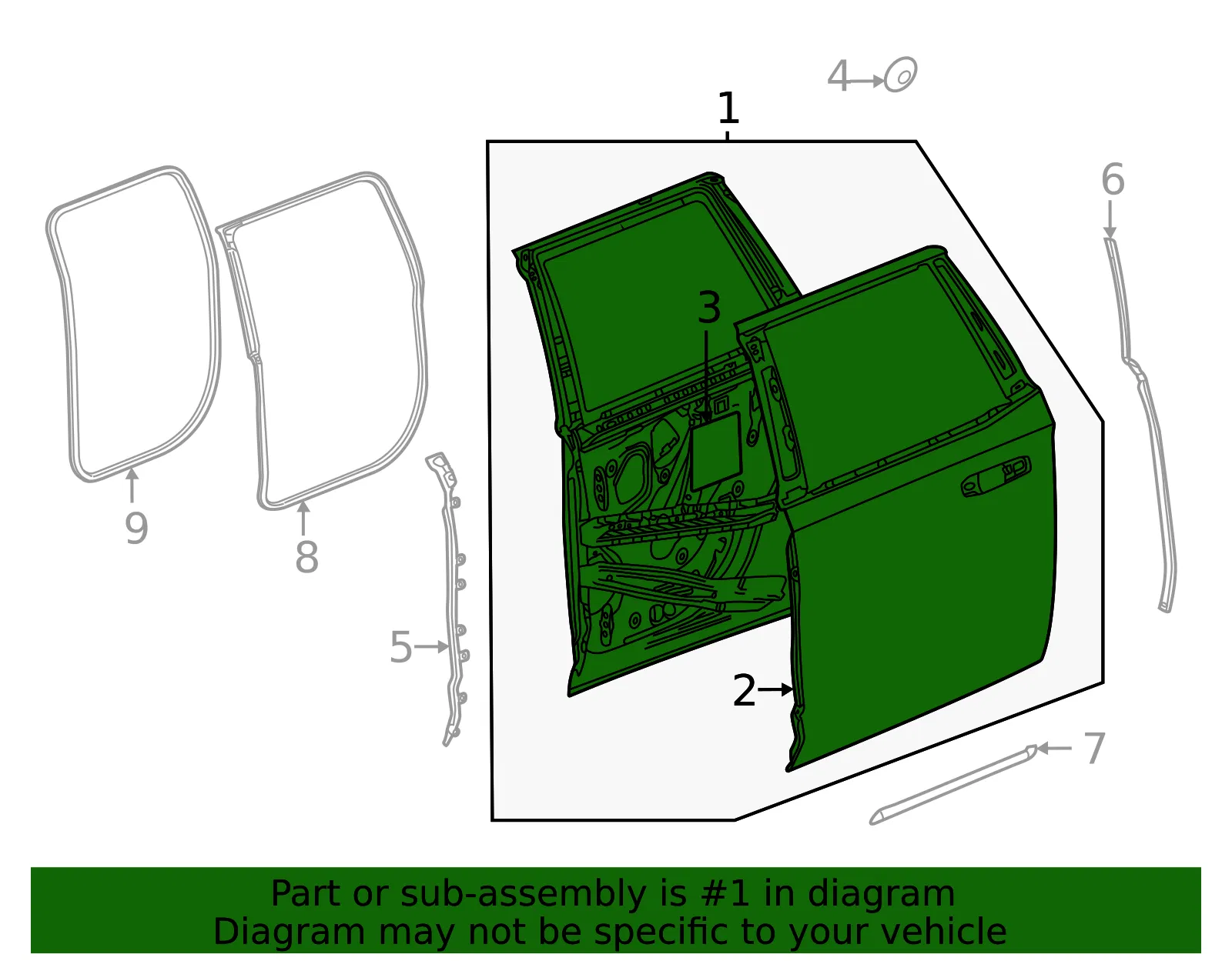 Door - GM (86403247) - view 3
