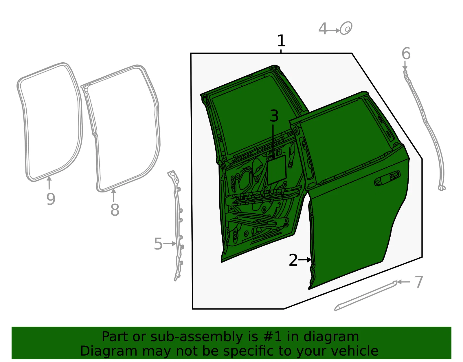 Door - GM (86403263) - view 2