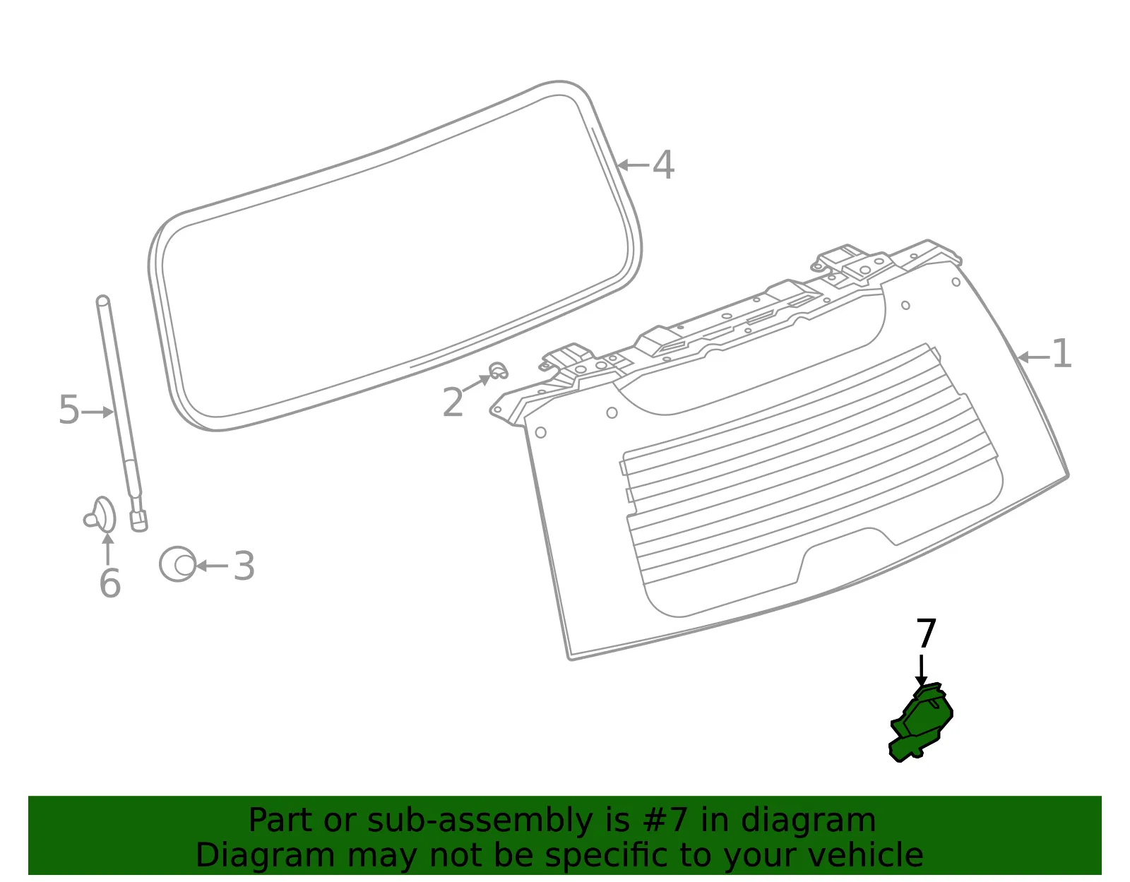 Window Latch - GM (86507563) - view 5