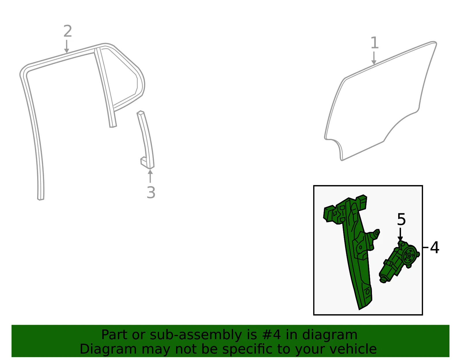 Window Regulator - GM (86508567) - view 5