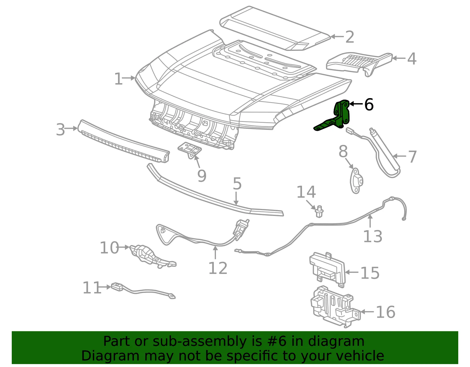 Front Hinge - GM (86518936) - view 3