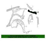 Quarter Panel Gutter - GM (86525976) - view 7