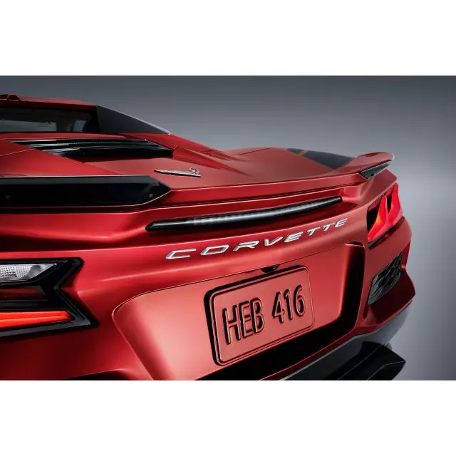 Corvette Script Rear Emblem - Arctic White - GM (86526365)