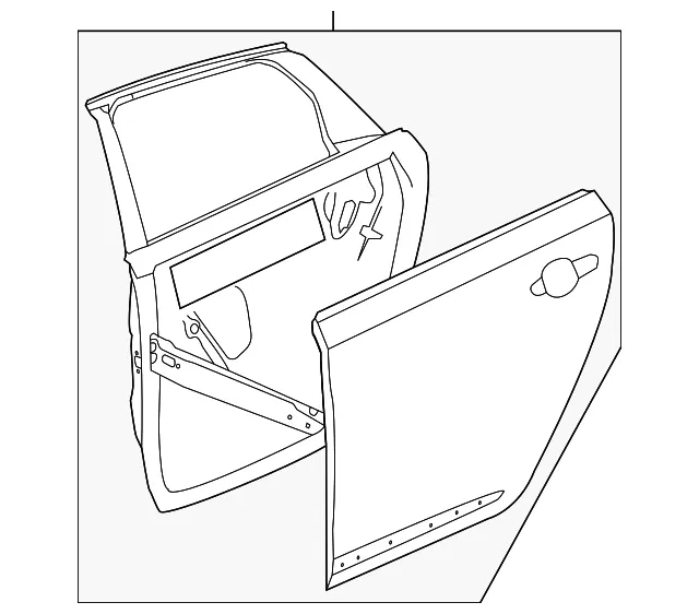 Door Shell - GM (86528302) - view 2